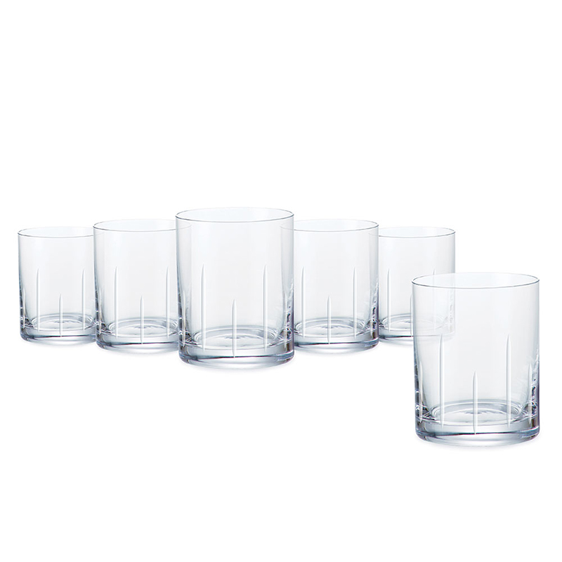 Tipperary Crystal Tranquility Set of 6 Tumblers in Hat Box